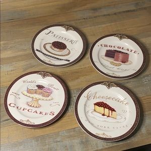 Oneida Sweets Dessert Plate Set Of 4